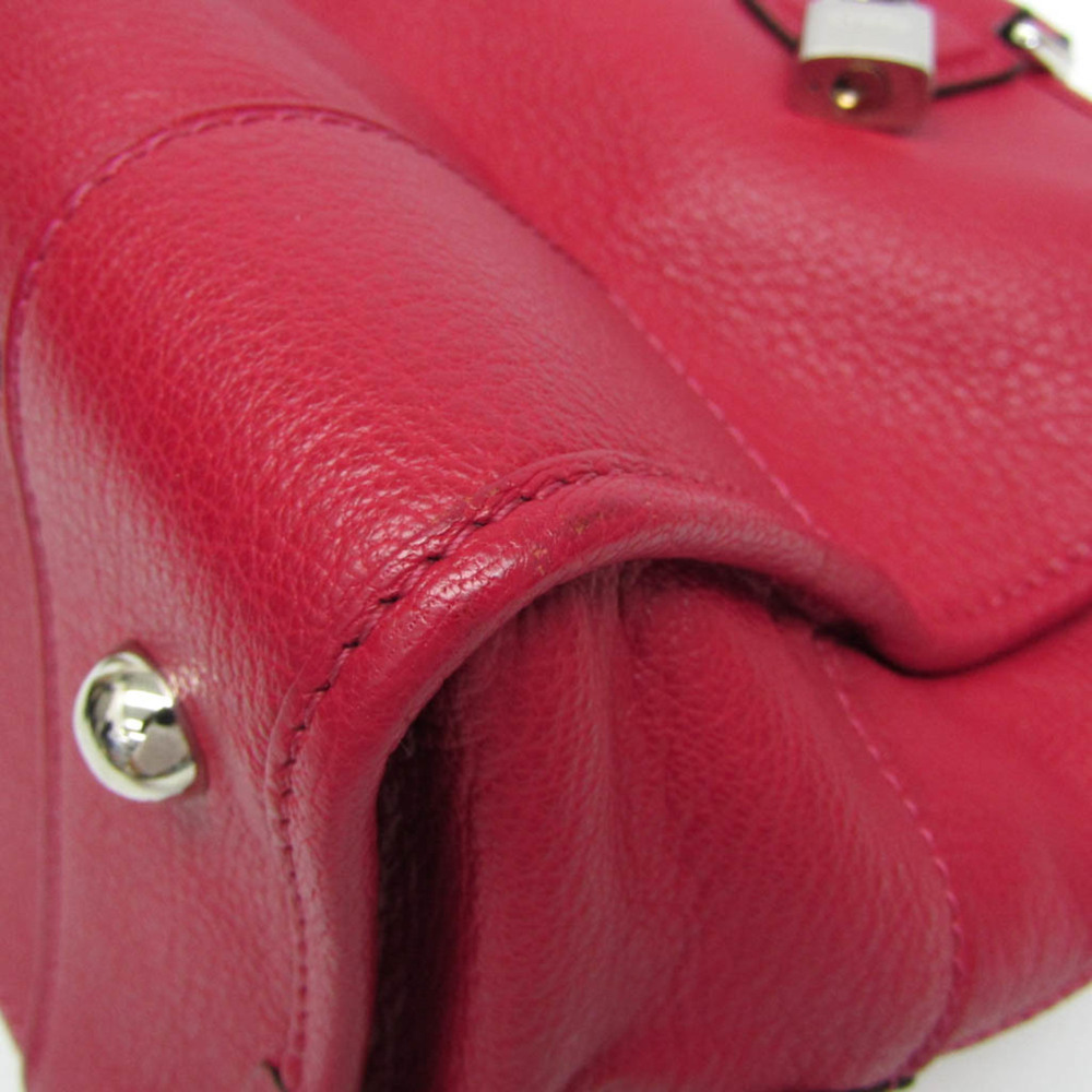 Loewe Amazona 36 Women's Leather Handbag Pink - Picture 5 of 14